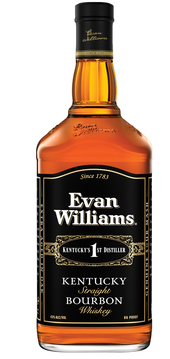 Evan Williams Black Label Kentucky Straight Bourbon Whiskey 1.75Lt
