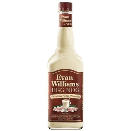 Evan Williams Peppermint White Chocolate Egg Nog Liqueur 750ml