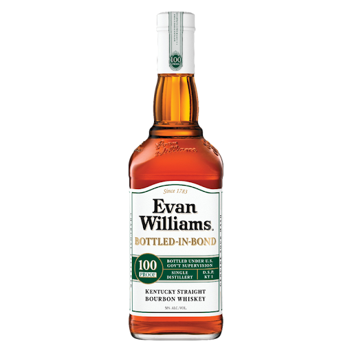 Evan Williams White Label Bottled in Bond Kentucky Straight Bourbon Whiskey 750ml