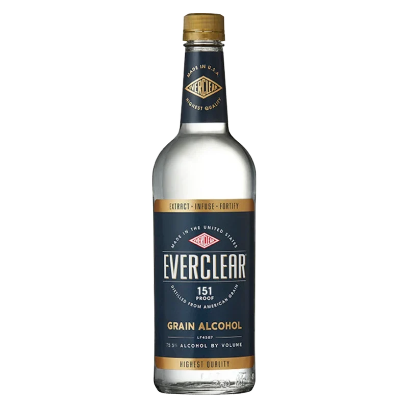 Everclear 151 Proof Grain Alcohol 750ml