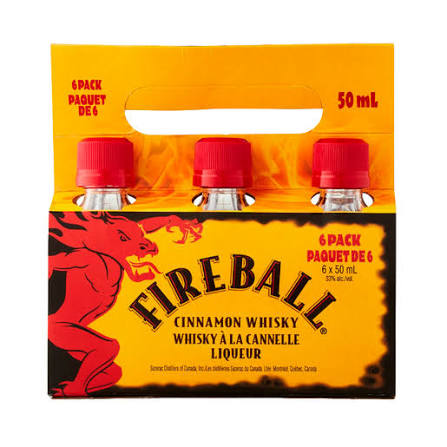 Fireball Cinnamon Whisky 50ml 6-Pack