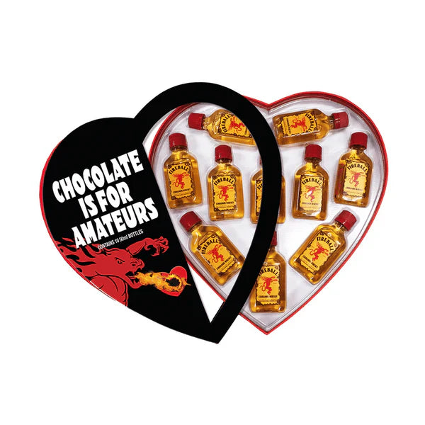 Fireball Valentine's Day Heart Gift Pack 50ml 10-Pack