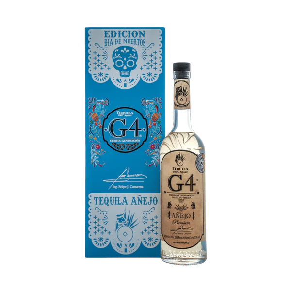G4 Edicion Dia de Muertos Anejo Tequila Blue