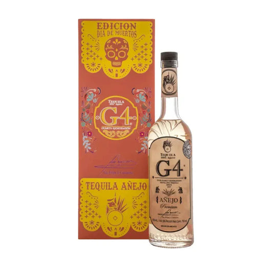 G4 Edicion Dia de Muertos Anejo Tequila Orange