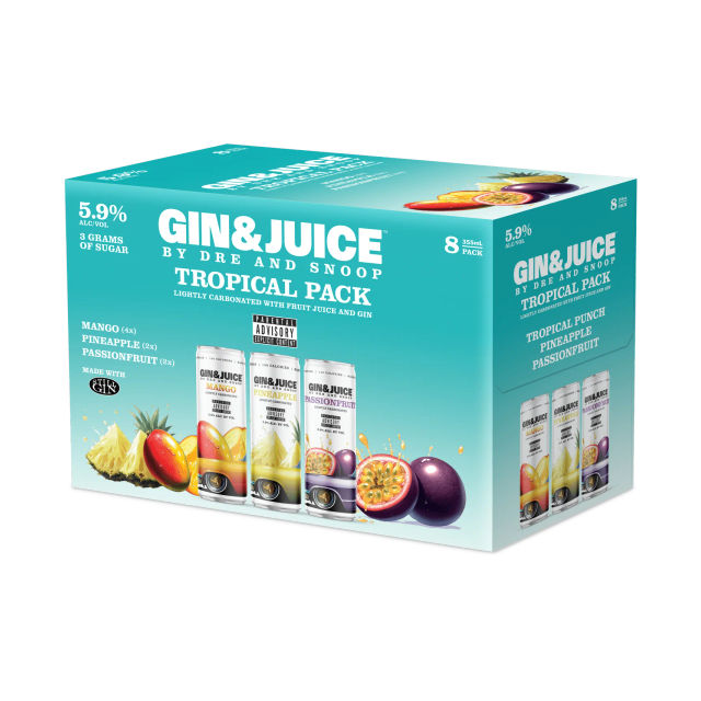 Gin & Juice by Dre and Snoop Tropical Variety 8-Pack Can