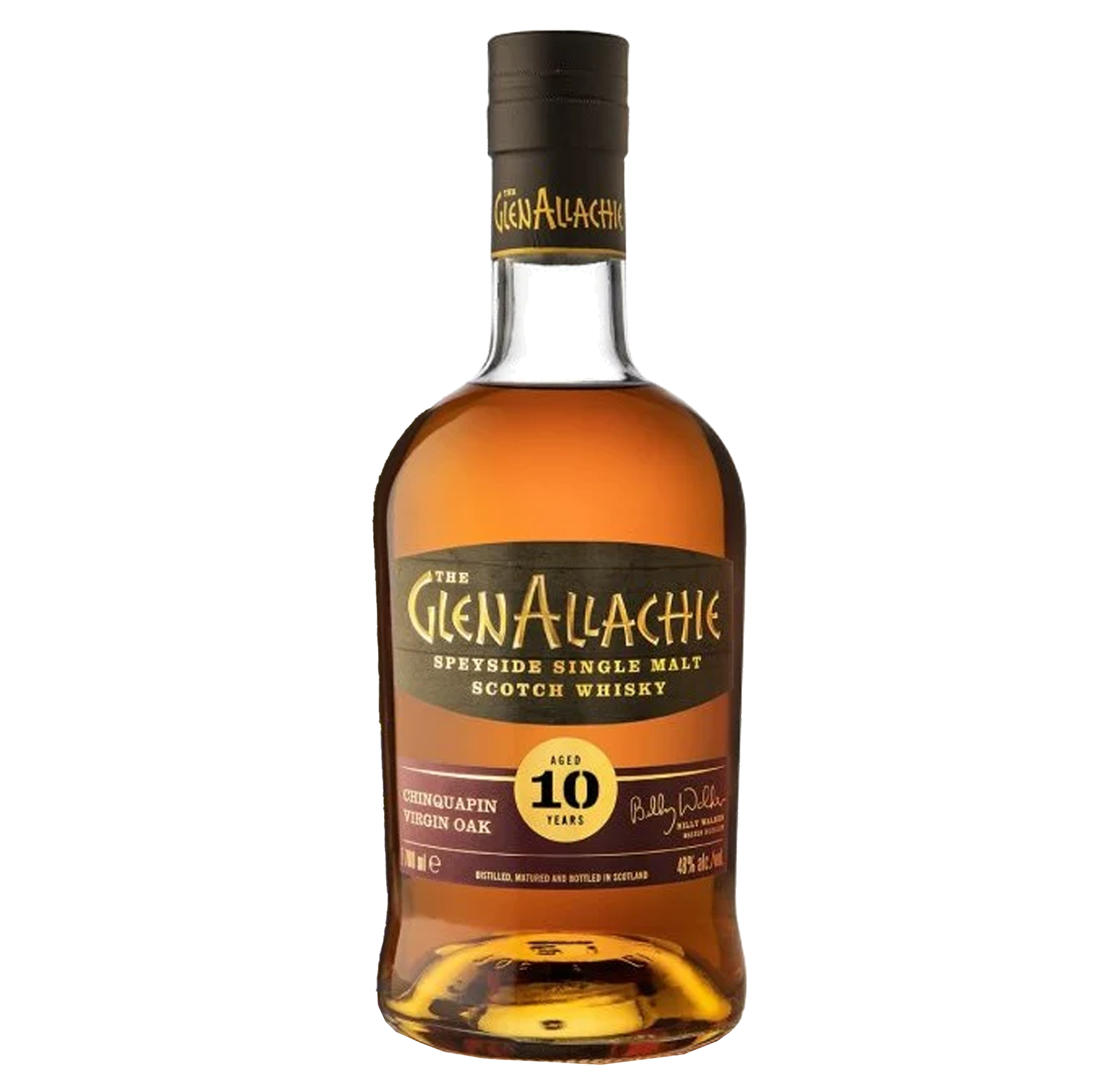 GlenAllachie Chinquapin Virgin Oak Finish 10 Year Old Single Malt Scotch Whisky 700ml
