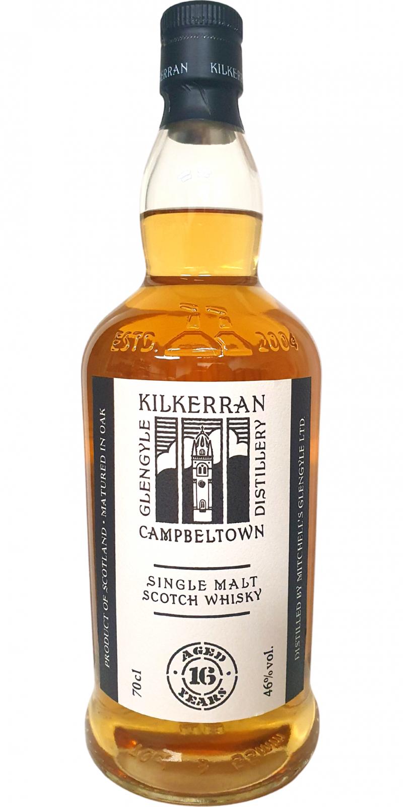 Glengyle Kilkerran 16 Year Old Single Malt Scotch Whisky 700ml