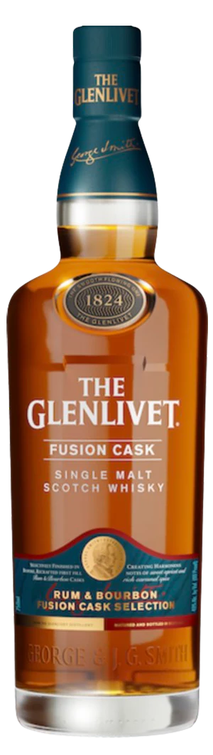Glenlivet Fusion Cask Rum & Bourbon Cask Selection Single Malt Scotch Whisky 750ml