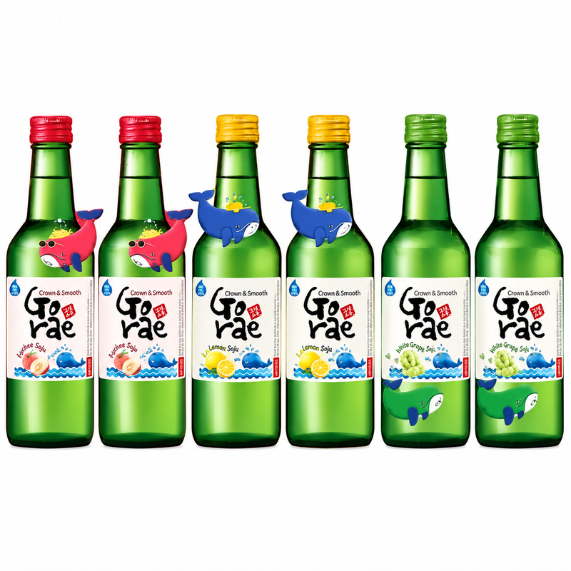 Gorae Honey-Do Peach On The Beach Lemonster Variety Soju 6-Pack