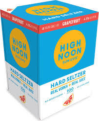 High Noon Grapefruit Vodka Seltzer 4-Pack Can