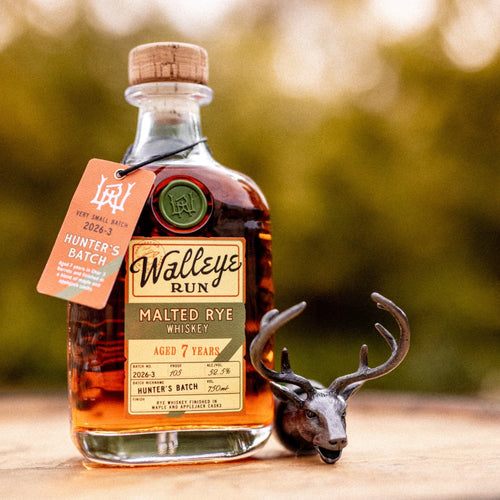 2026-3 Walleye Run Hunter's Batch 7 Year Old Very Small Batch Malted Rye Whiskey 750ml