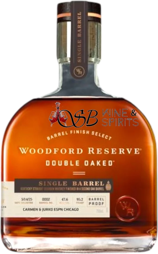 Woodford Reserve Double Oaked ESPN1 Single Barrel Bourbon Whiskey 750ml