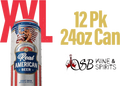 Real American Beer Light Beer 24-Oz Can 12-Pack
