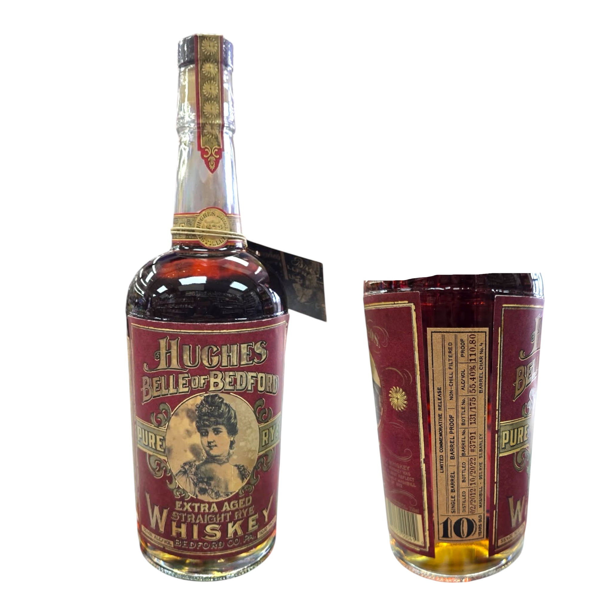 Hughes Belle Of Bedfod Single Barrel Rye  Whiskey 750ml