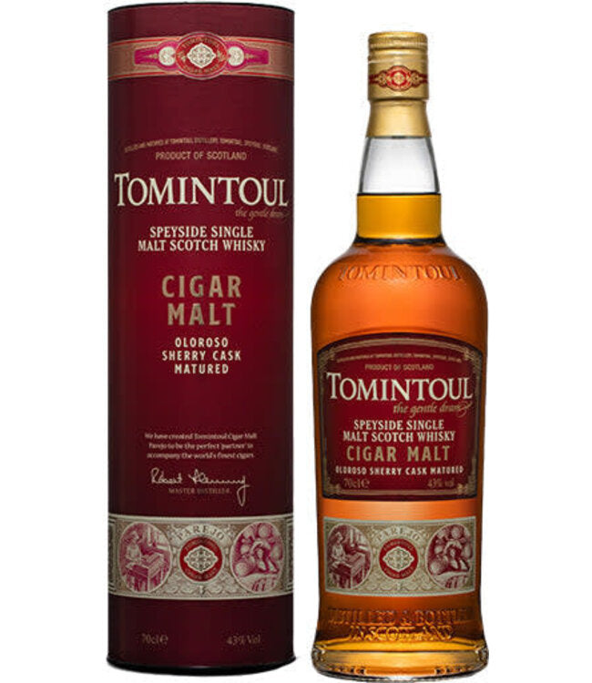 Tomintoul Cigar Malt Oloroso Sherry Cask Single Malt Scotch Whisky 750ml