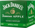 Jack Daniel's Tennessee Apple Fizz Cocktail Can 4-Pack