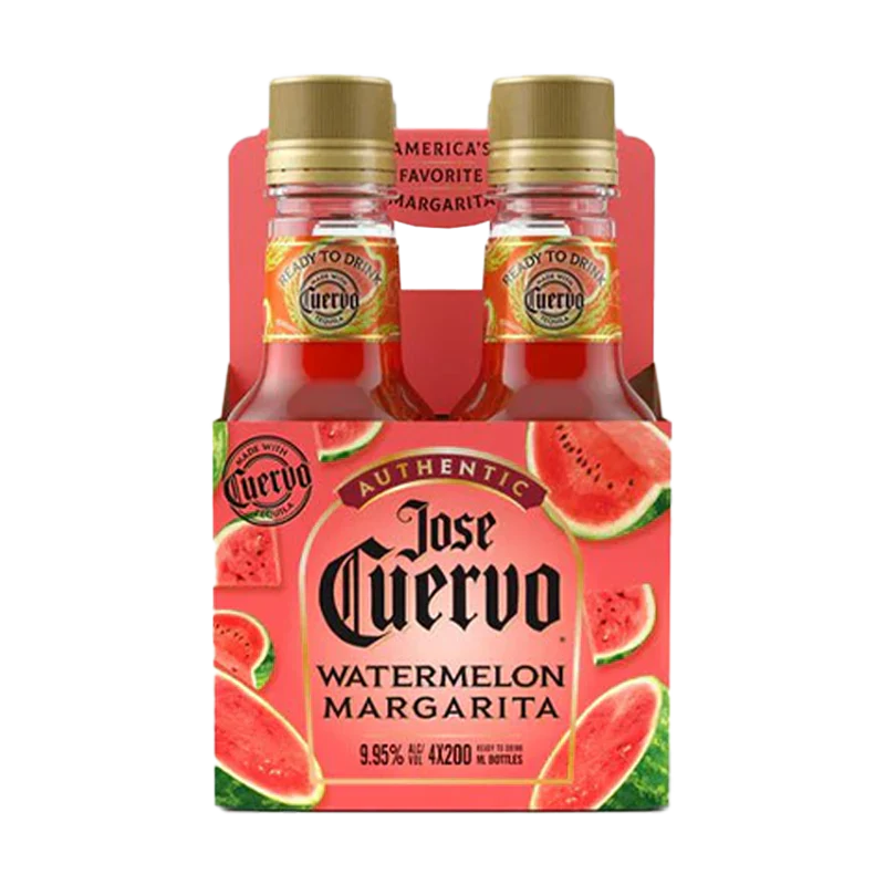 Jose Cuervo Authentic Watermelon Margaritas 200ml Bottle 4-Pack