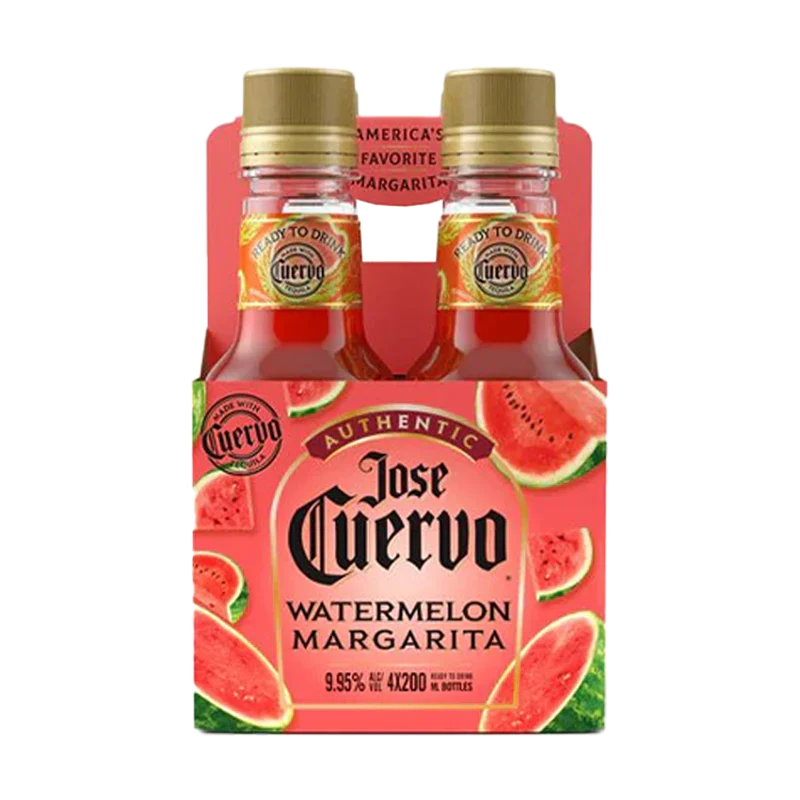 Jose Cuervo Authentic Watermelon Margaritas 200ml Bottle 4-Pack