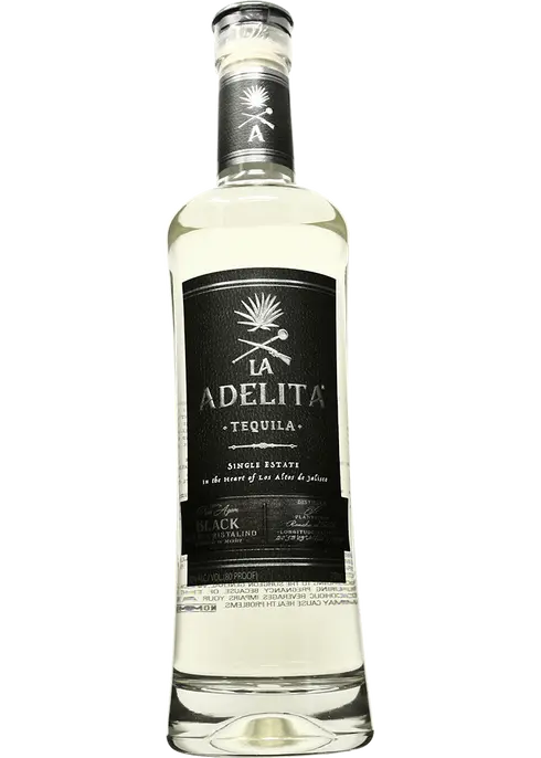 La Adelita Black Cristalino Anejo Tequila 750ml