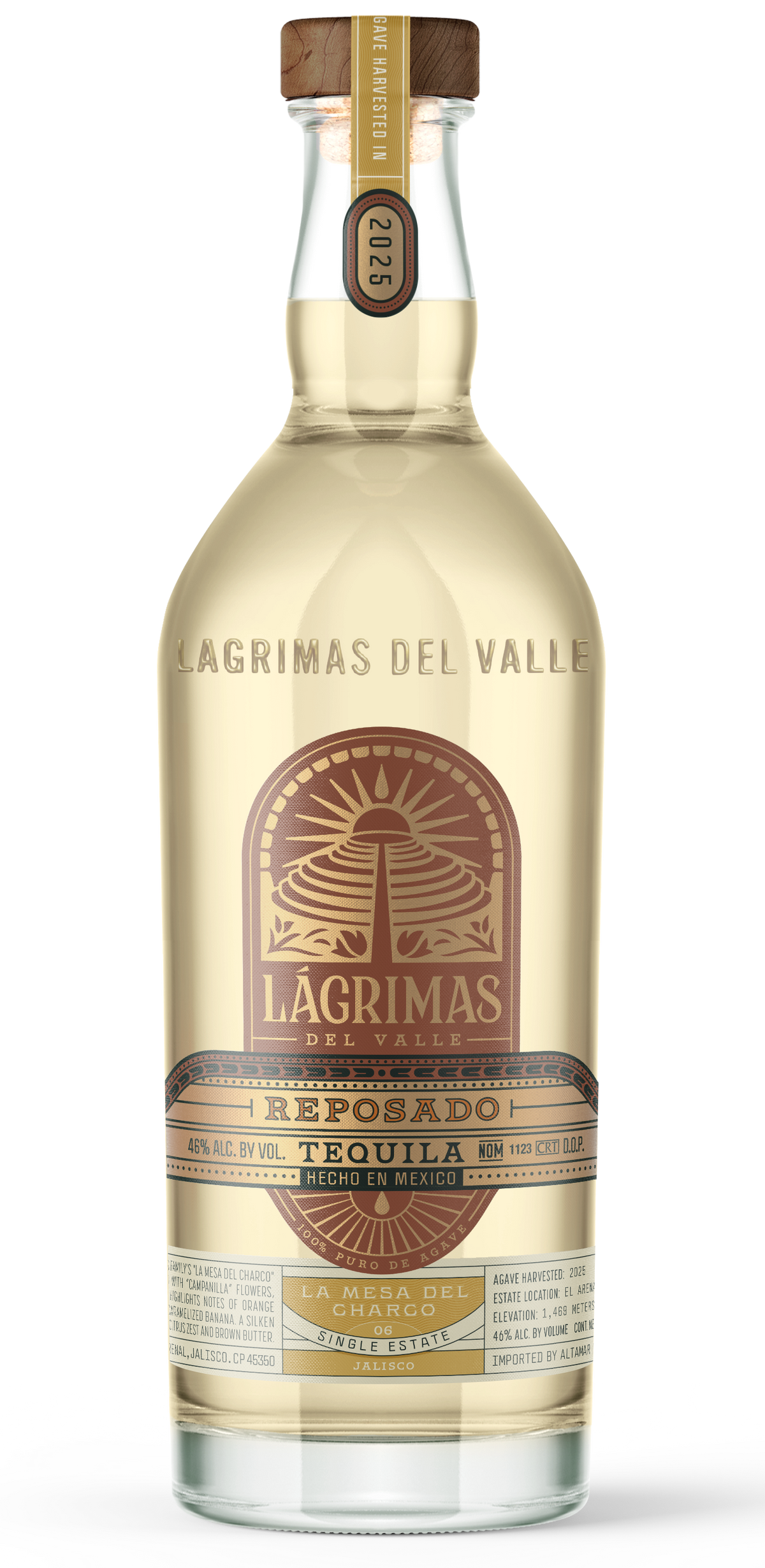 Lagrimas del Valle La Mesa del Charco Reposado Tequila 750ml