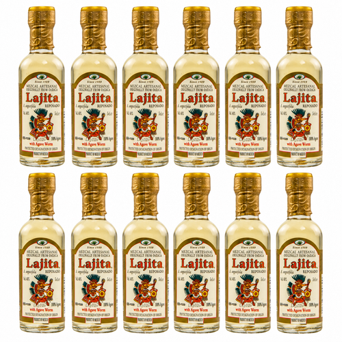 Lajita Reposado Mezcal with Worm Bundle 50ml 12-Pack