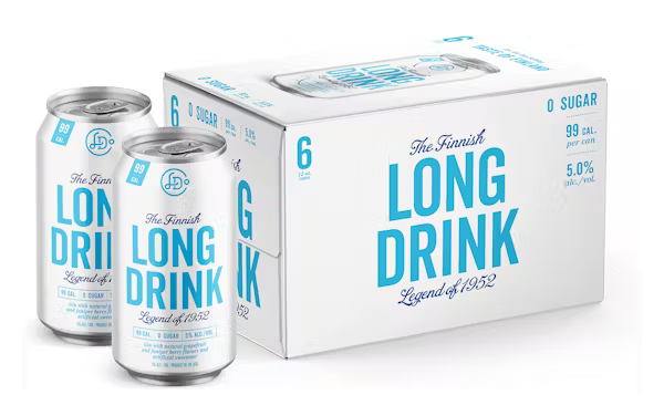 Long Drink Co. The Finnish Long Drink Zero Sugar Cocktail 6-Pack Can
