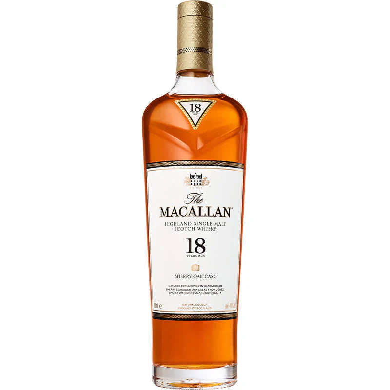 Macallan 18 Year Old Sherry Oak Single Malt Scotch Whisky 750ml