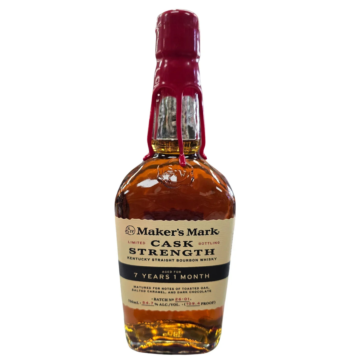Maker's Mark Cask Strength Batch 26-01 7 Year Old Kentucky Straight Bourbon Whisky 750ml