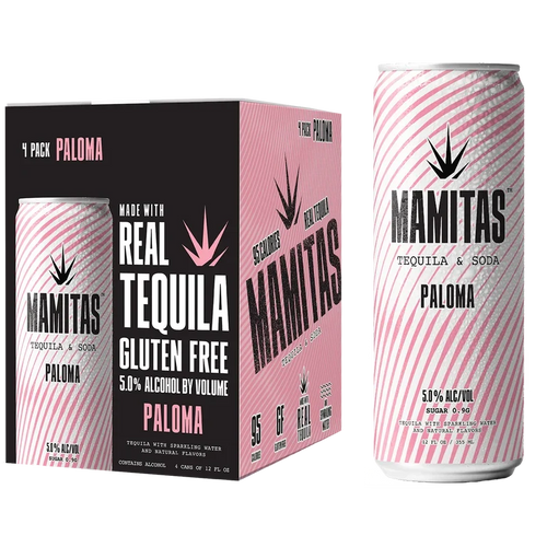 Mamitas Paloma Tequila & Soda Hard Seltzer Can 4-Pack