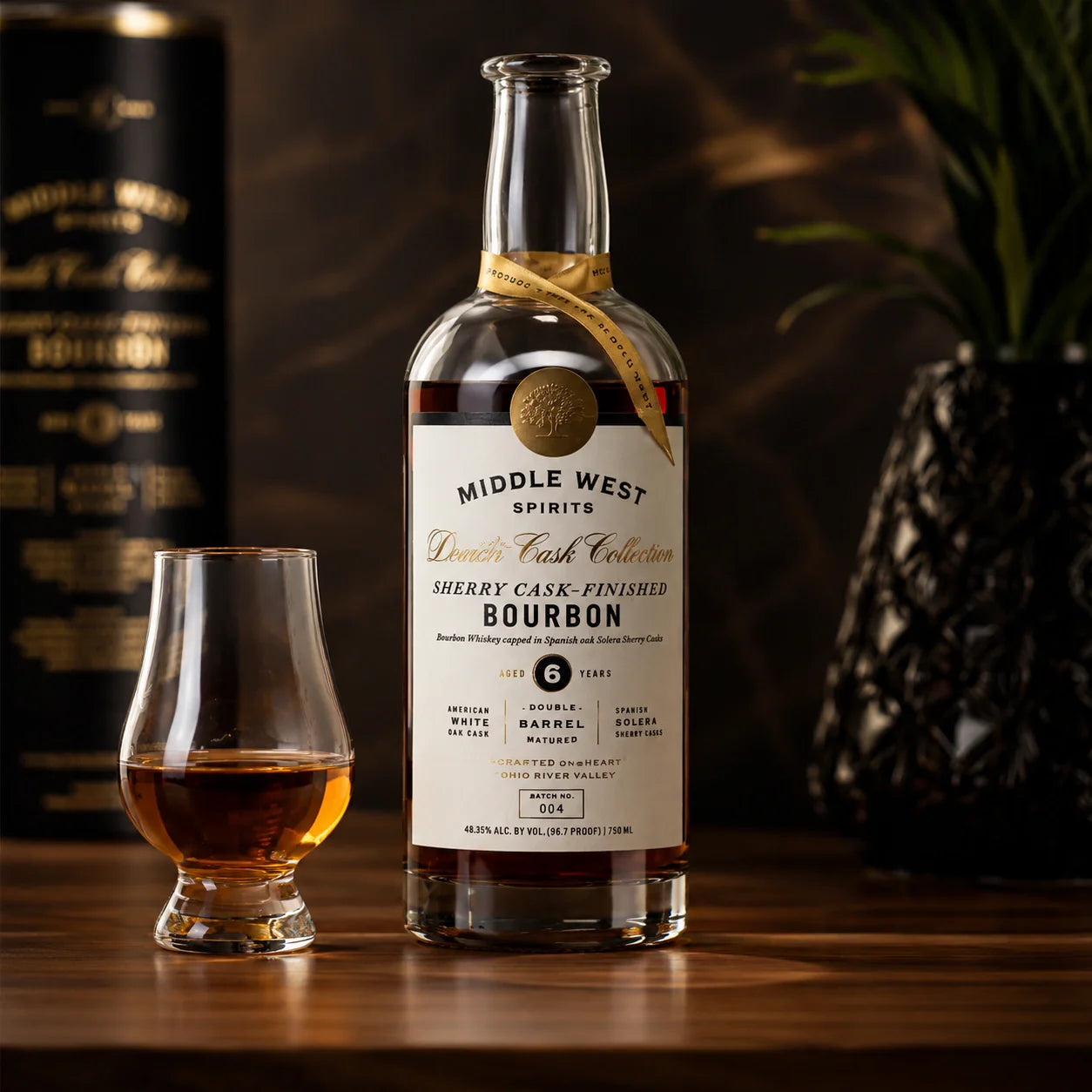 Middle West Spirits Double Cask Collection Sherry Cask Finished 6 Year Old Bourbon Whiskey 750ml