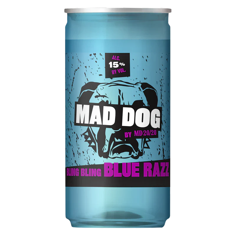Mogen David Mad Dog by MD 20/20 Bling Bling Blue Razz 200ml