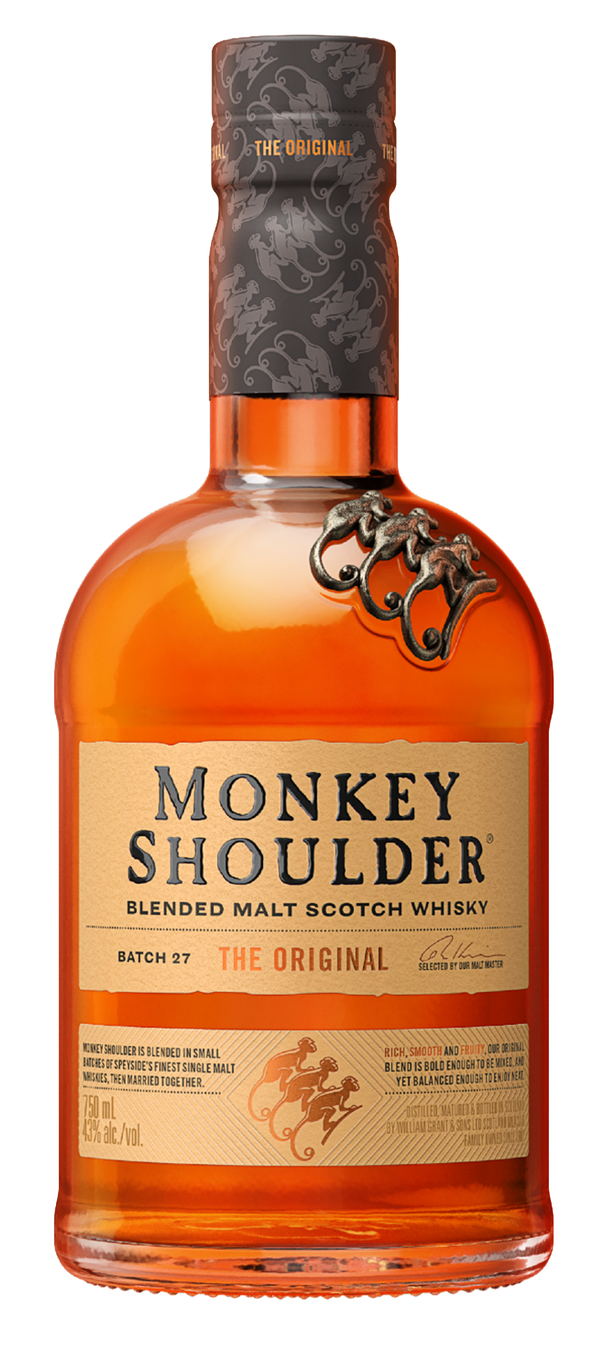 Monkey Shoulder The Original Batch 27 Blended Malt Scotch Whisky 750ml