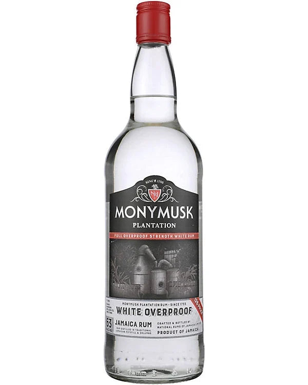 Monymusk Plantation Overproof White Rum 1Lt