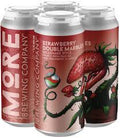 More Brewing Double Marbles Strawberry Double India Pale Ale Beer 16-Oz Can 4-Pack