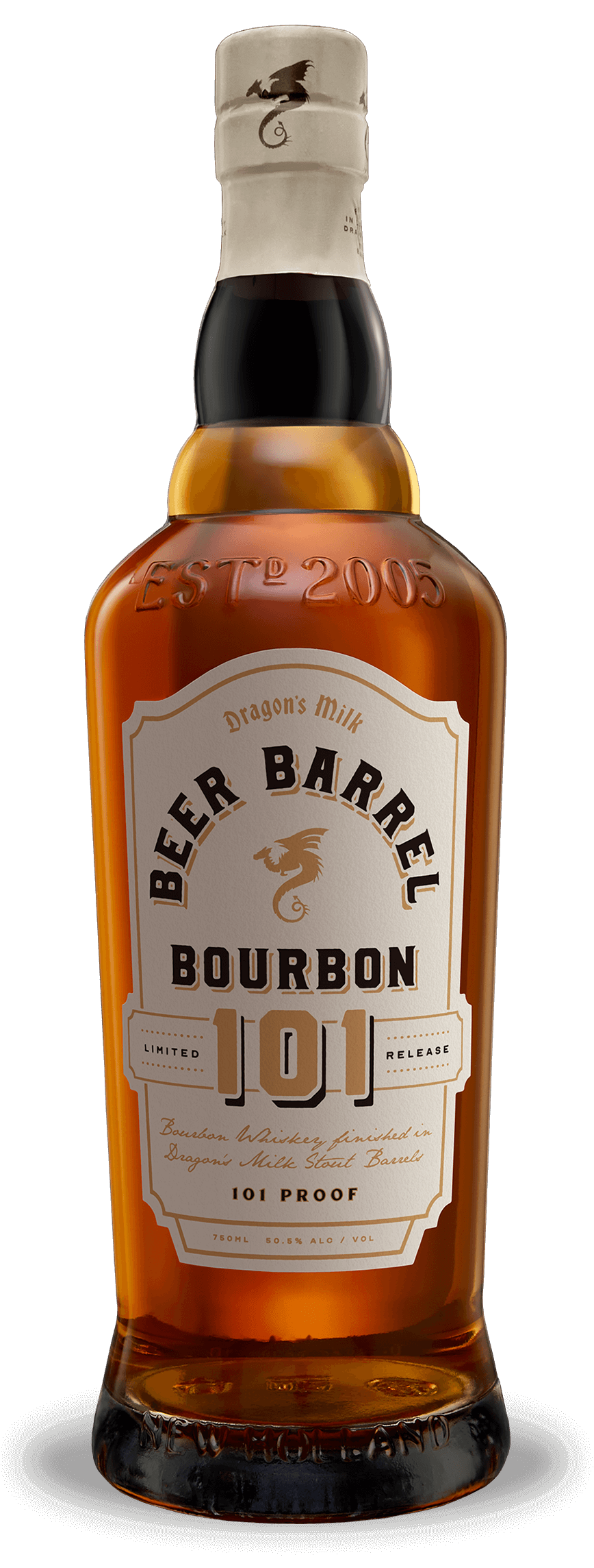 New Holland Brewing Dragon's Milk Beer Barrel Aged 101 Proof Bourbon Whiskey 750ml