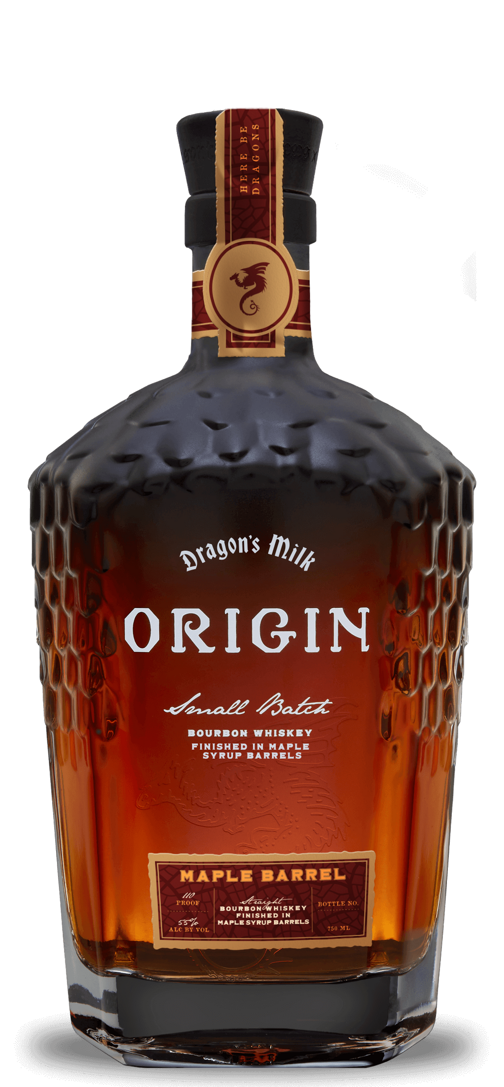 New Holland Brewing Dragon's Milk Origin Maple Barrel 110 Proof Small Batch Bourbon Whiskey 750ml