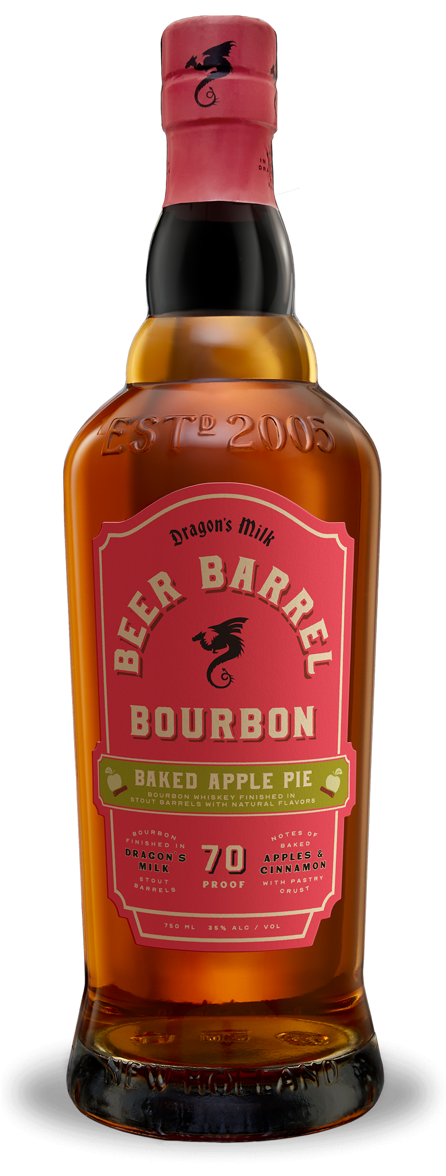 New Holland Dragon's Milk Baked Apple Pie Beer Barrel Bourbon Whiskey 750ml