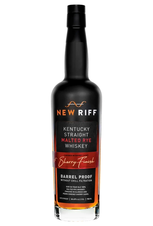 New Riff Sherry Finish Barrel Proof Malted Rye Whiskey 750ml