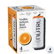 Nutrl Orange Vodka Seltzer 4-Pack Can