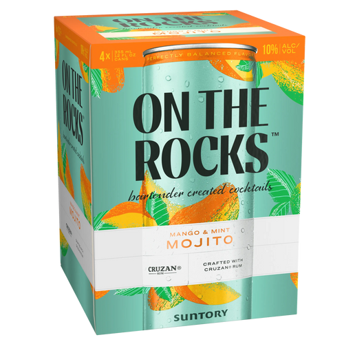 OTR On The Rocks Premium Cocktails Mango & Mint Mojito Can 4-Pack