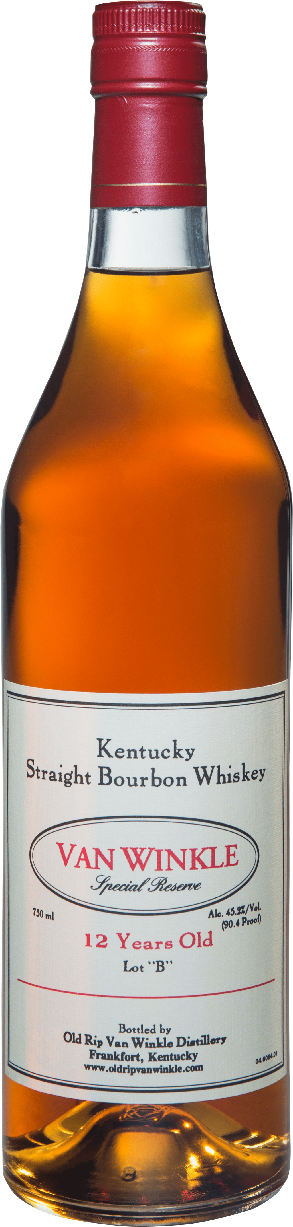 Old Rip Van Winkle Special Reserve Lot B 12 Year Old Kentucky Straight Bourbon Whiskey 750ml