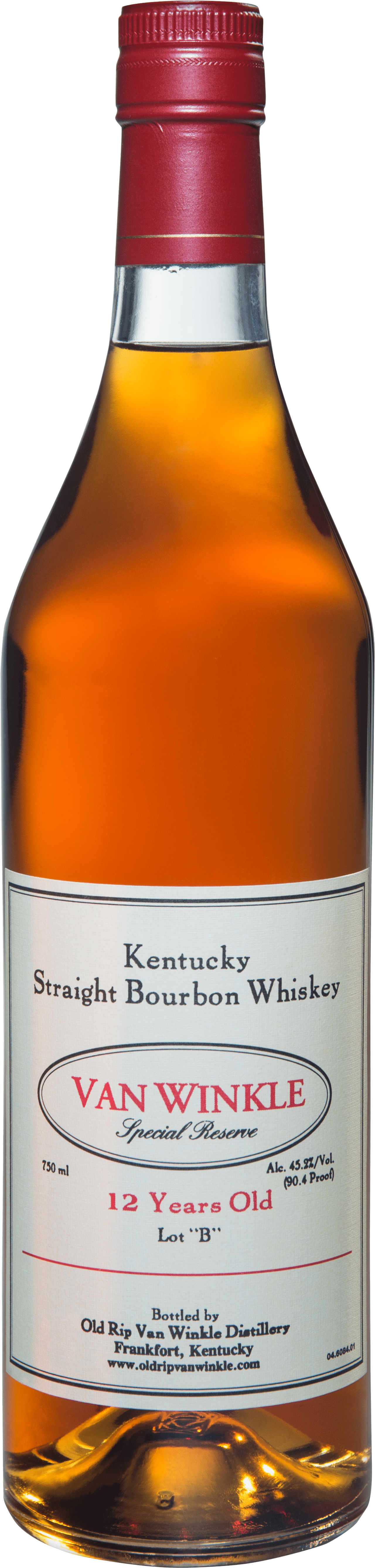 Old Rip Van Winkle Special Reserve Lot B 12 Year Old Kentucky Straight Bourbon Whiskey 750ml
