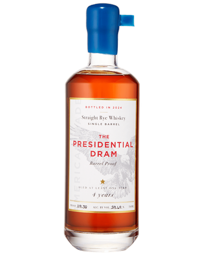Proof and Wood The Presidential Dram 4 Year Old Straight Rye Whiskey 750ml