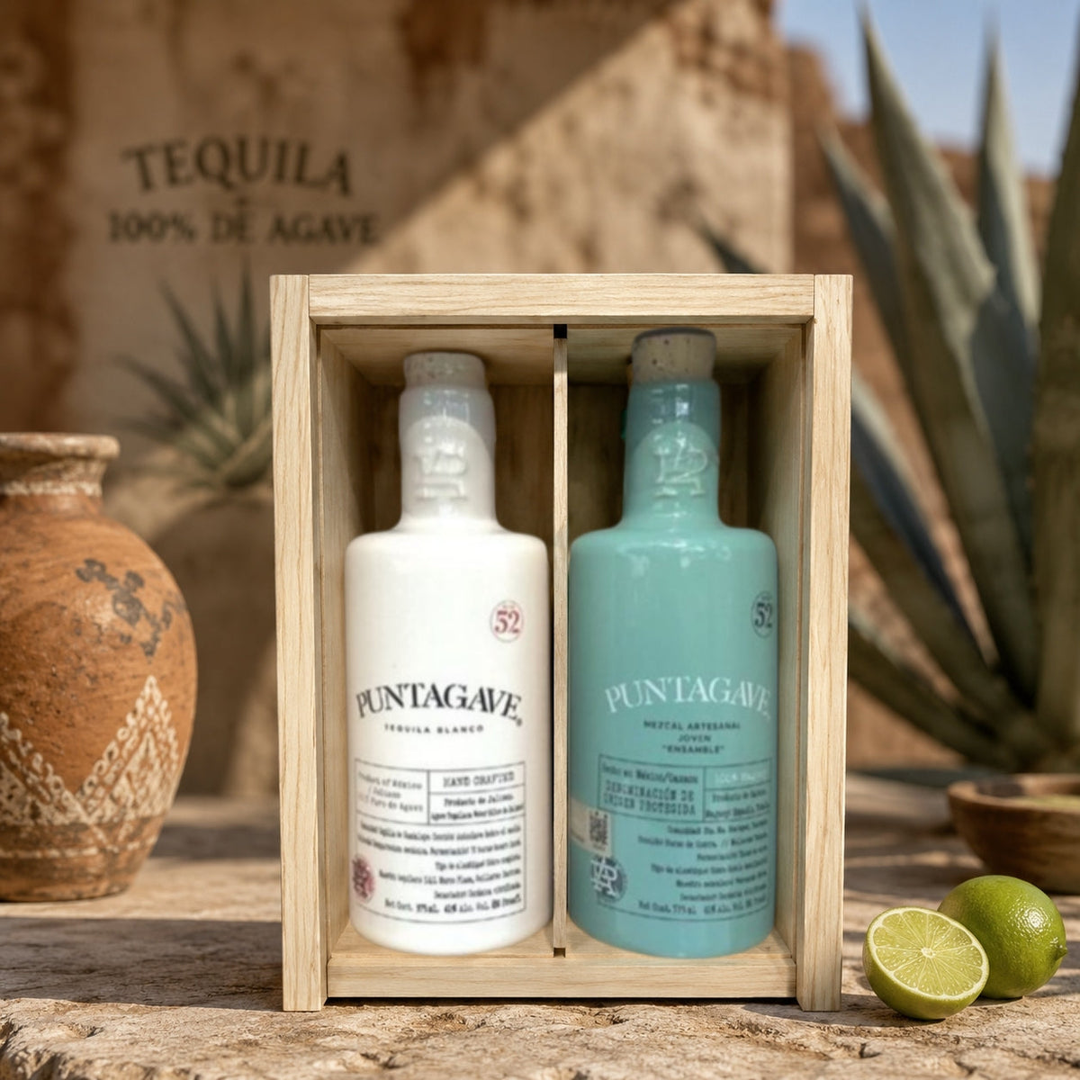 Puntagave Artisanal Mezcal & Blanco Tequila 375ml Bundle 2-Pack