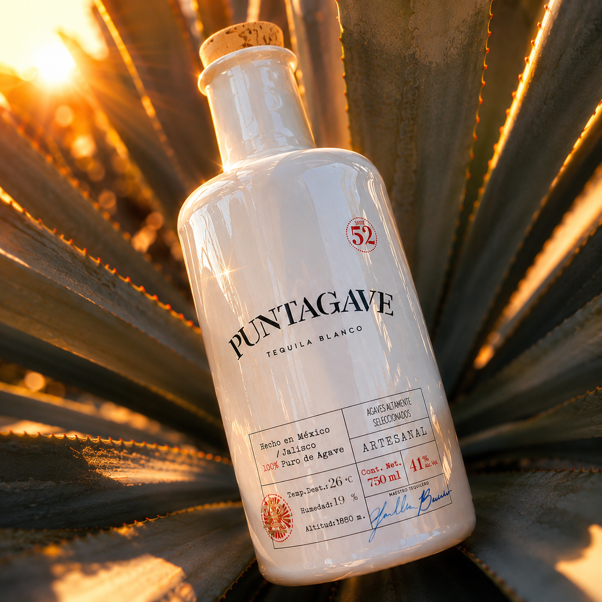Puntagave Ceramic Blanco Tequila 750ml