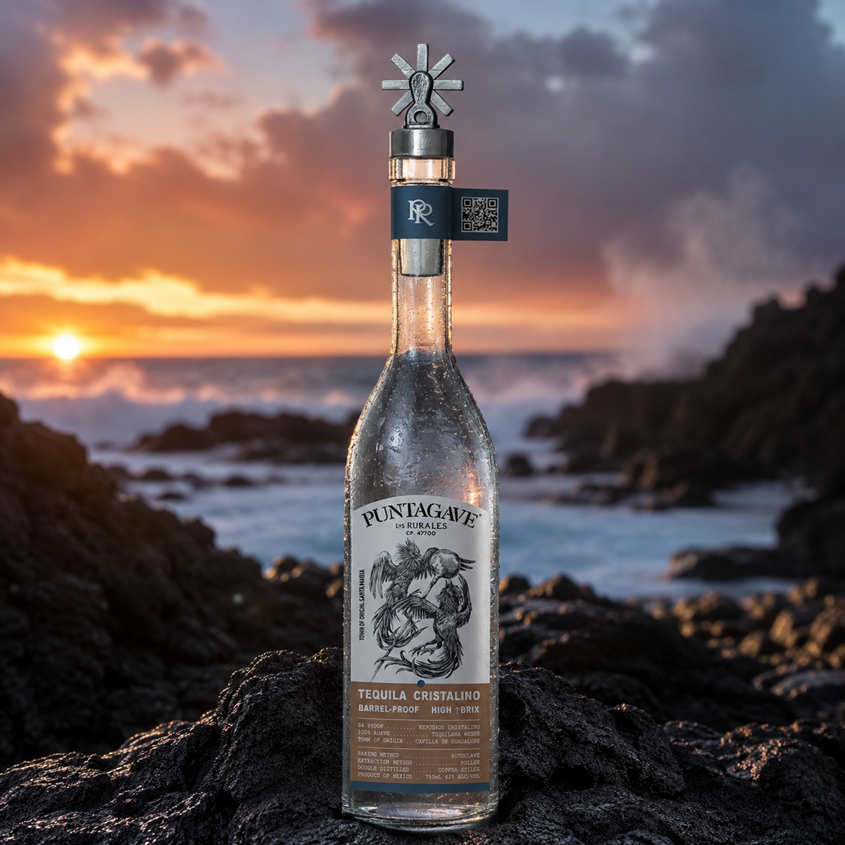 Puntagave Los Rusales High Proof Cristalino Tequila 750ml