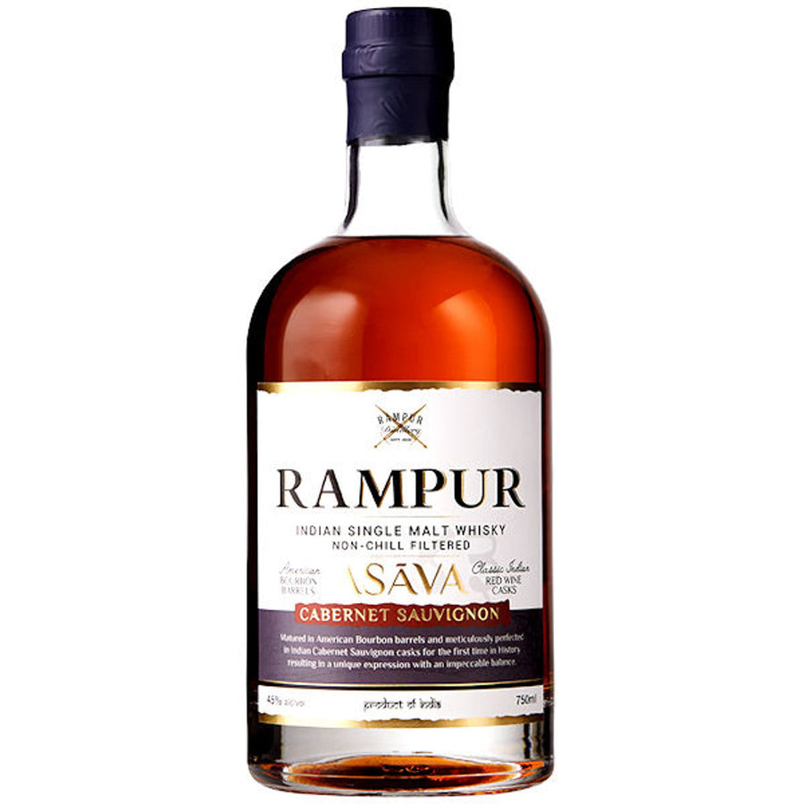 Rampur Asava Cabernet Sauvignon Finish Single Malt Whisky 750ml