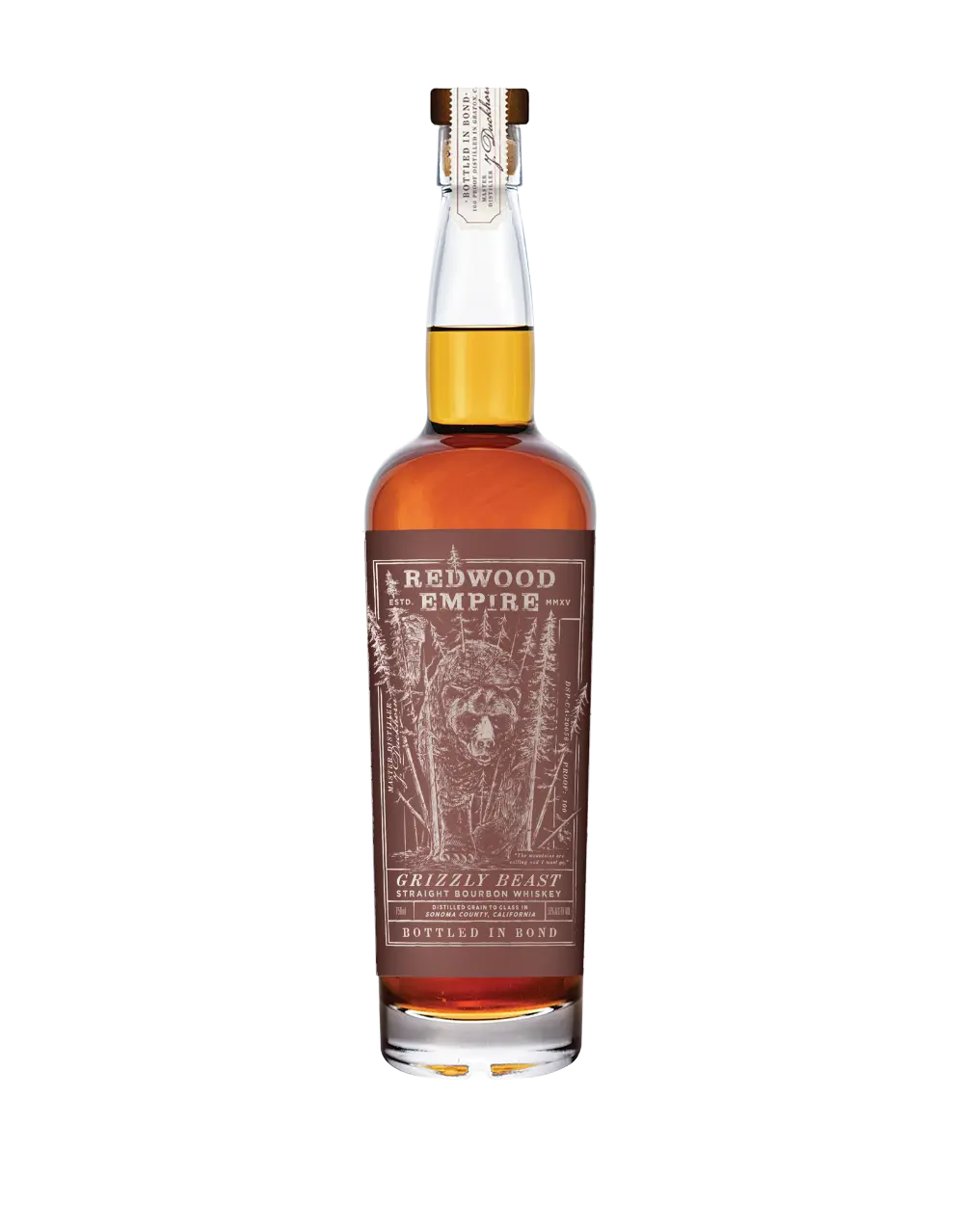 Redwood Empire Grizzly Beast Bottle In Bond Straight Bourbon Whiskey 750ml