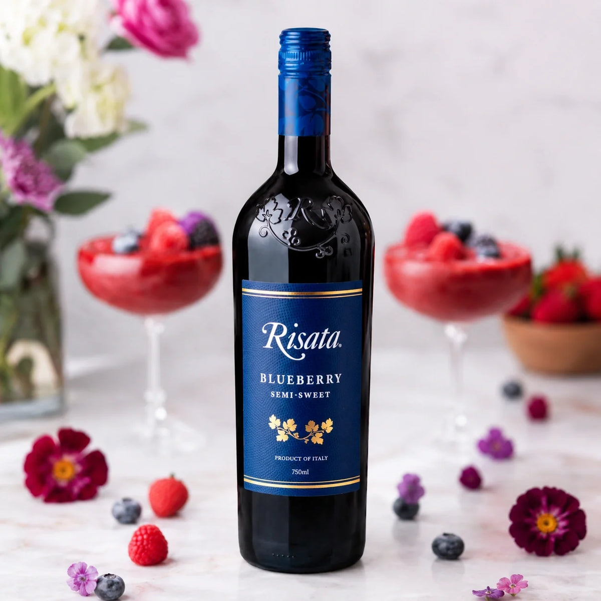 Risata Blueberry Semi Sweet 750ml