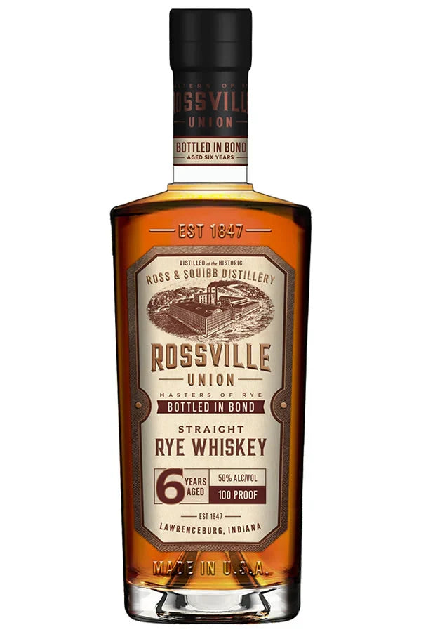 Rossville Union Bottled in Bond 6 Year Old Straight Rye Whiskey 750ml
